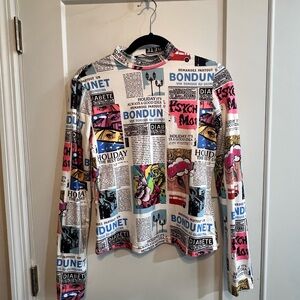 SHEIN Multicolor Graphic Long Sleeve Top